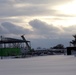 Sun sets on another day of brigade headquarters construction at Fort McCoy