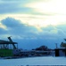 Sun sets on another day of brigade headquarters construction at Fort McCoy