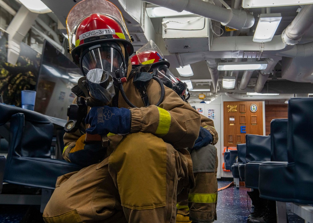 USS Paul Hamilton General Quarters Drill