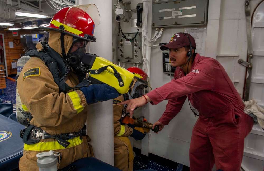 USS Paul Hamilton General Quarters Drill