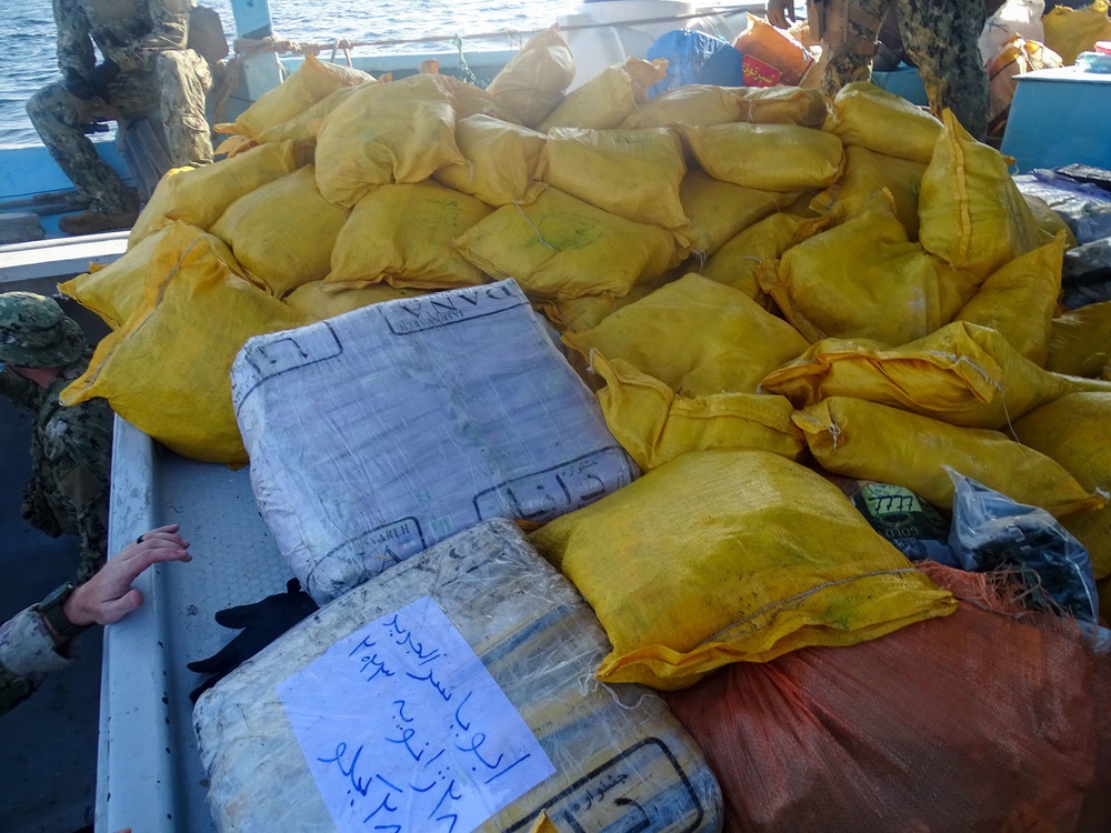 U.S. Coast Guard Cutter Interdicts Illegal Drugs Shipment in Arabian Sea