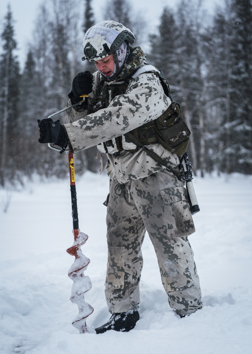 Soldiers conduct Winter Warfare Training during Arctic Forge 2023