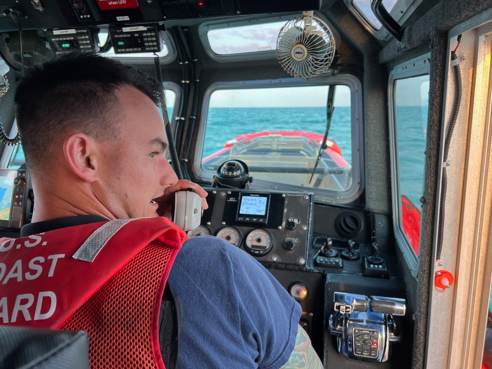 Coast Guard Station personnel rescue two mariners