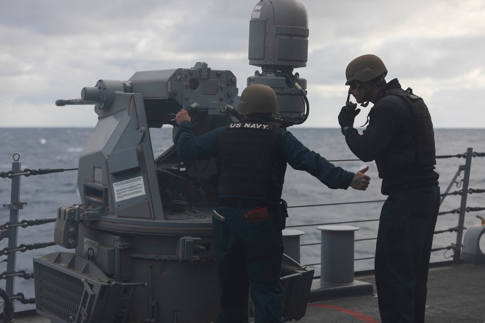 USS Porter Conducts Live-Fire Exercise