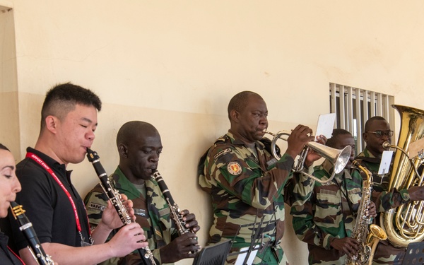 USAFE band rehearses with Senegalese Armed Forces
