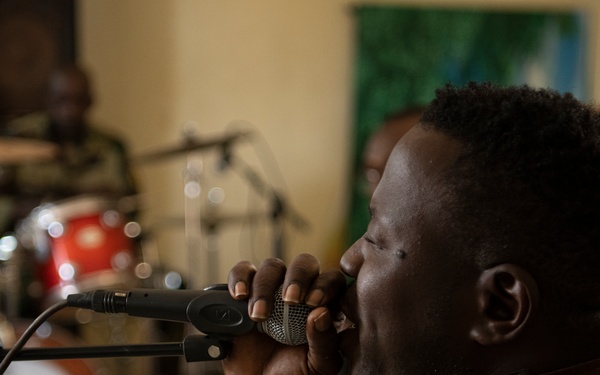 USAFE band rehearses with Senegalese Armed Forces