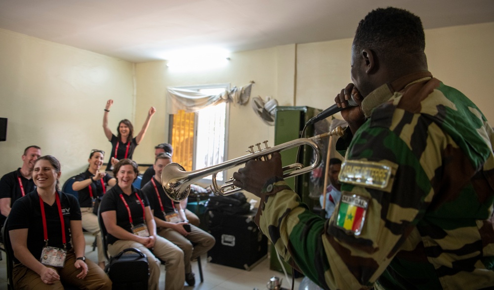 USAFE band rehearses with Senegalese Armed Forces