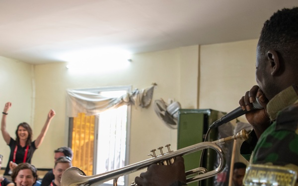 USAFE band rehearses with Senegalese Armed Forces
