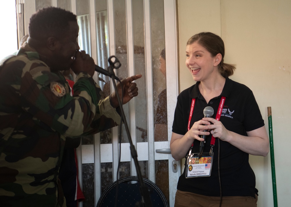 USAFE band rehearses with Senegalese Armed Forces
