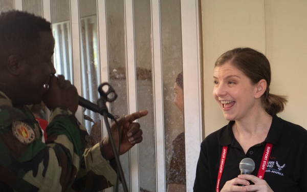 USAFE band rehearses with Senegalese Armed Forces