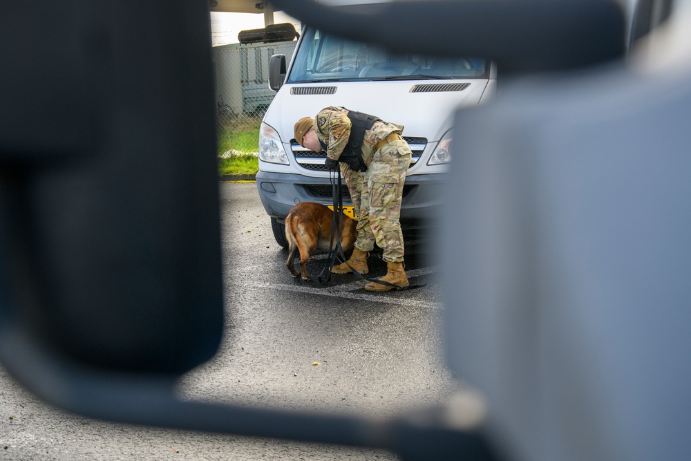 Military Working Dog Validation Training on Chièvres Air Base