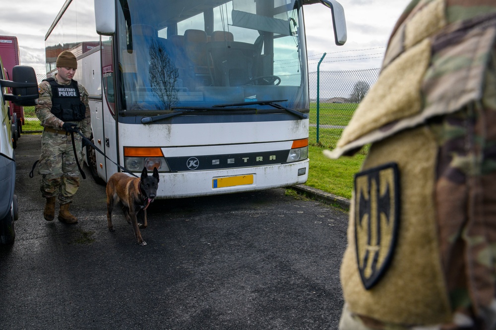 Military Working Dog Validation Training on Chièvres Air Base