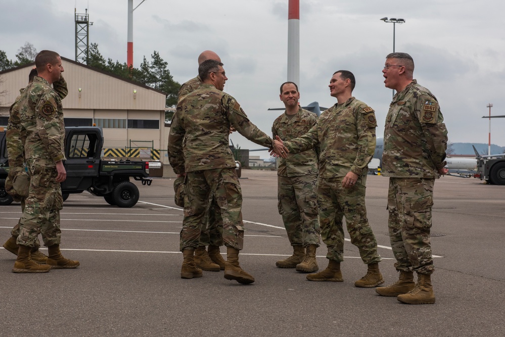 USAFEC CC, CCC visit Ramstein Air Base