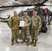 Chief Warrant Officer 5 Matthew Fitter receives the Order of Saint Michael