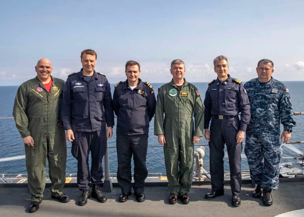 USS George H.W. Bush (CVN 77) Participates in Multicarrier Operations