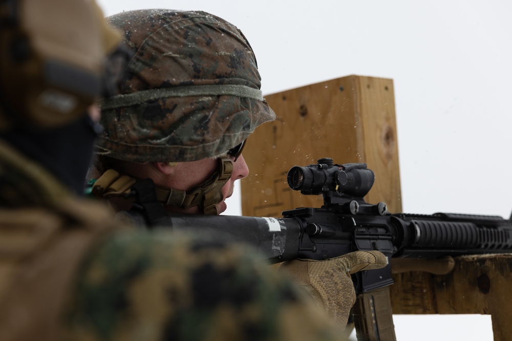 U.S. Marines with 2nd Landing Support Battalion Conduct Live Fire Ranges in Fort Drum