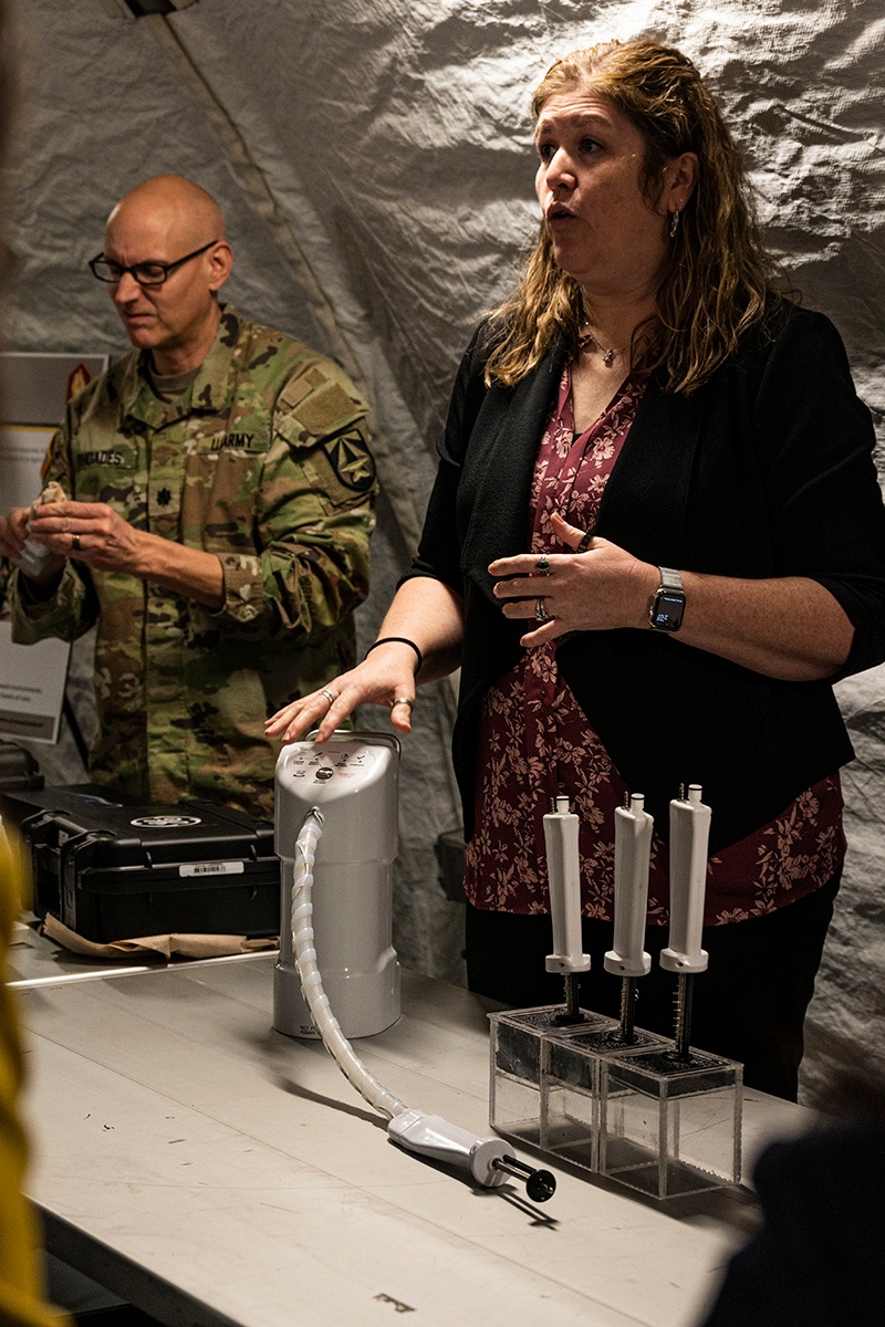 Army Medical Development Teams Demonstrate Latest Tech During Eisenhower School Visit