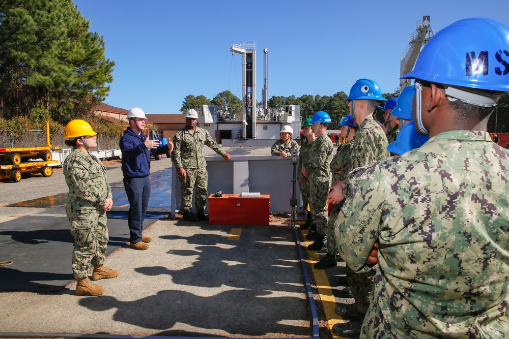 George Washington Sailors Simulate Underway Replenishment
