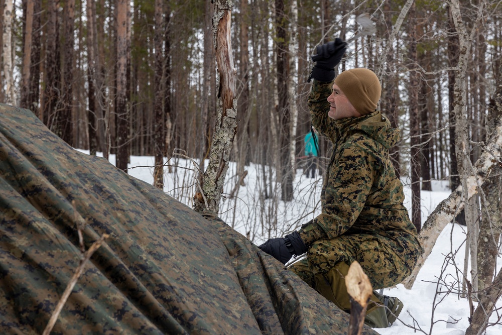 CLR-2 and CLB-2 Leadership Participate in Survival Training