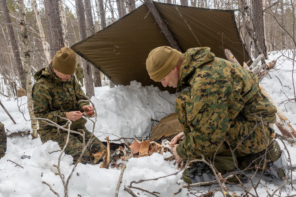 CLR-2 and CLB-2 Leadership Participate in Survival Training