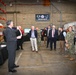 Timothy Ruth, NIWC - Pacific, speaks to visitors from the DON IT - West and AFCEA conference about the use of RFID tags for material tracking during their tour of the U.S. Navy‘s first 5G smart warehouse on NAS North Island, Feb. 15.