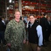 Capt. Cory Schemm, commanding officer, NAVSUP Fleet Logistics Center San Diego, meets with Russell Rumbaugh, Assistant Secretary of the Navy (Financial Management &amp; Comptroller) at the U.S. Navy‘s first 5G smart warehouse on NAS - North Island, Feb.15.