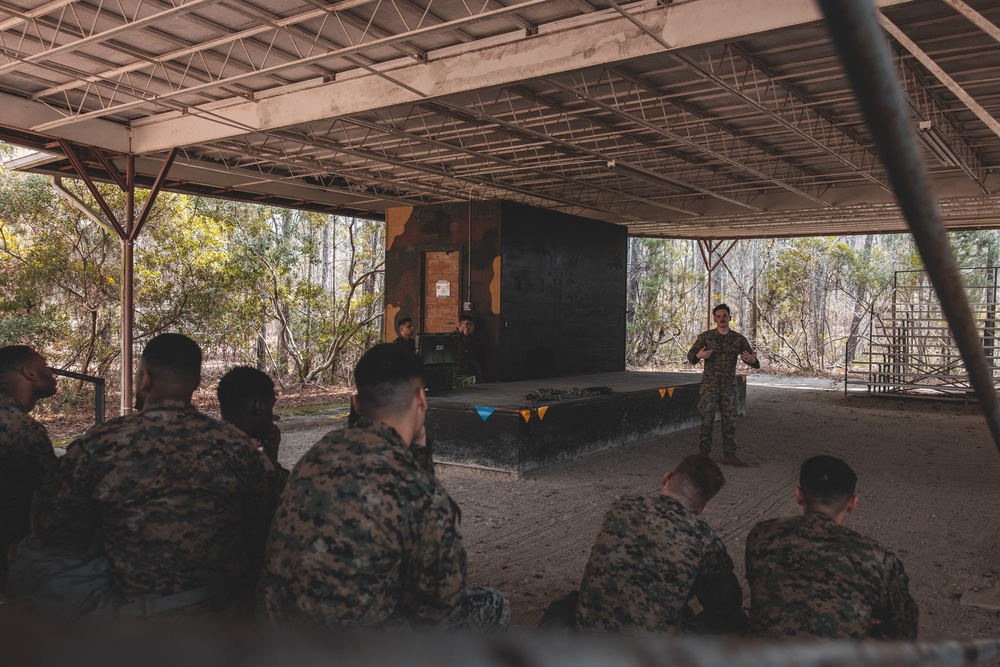 U.S. Marines with 2nd Marine Logistics Group Conduct Gas Chamber Training