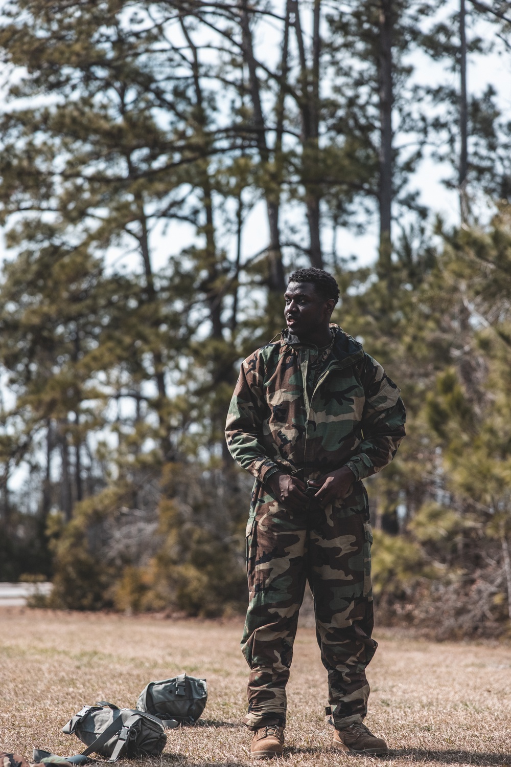 U.S. Marines with 2nd Marine Logistics Group Conduct Gas Chamber Training