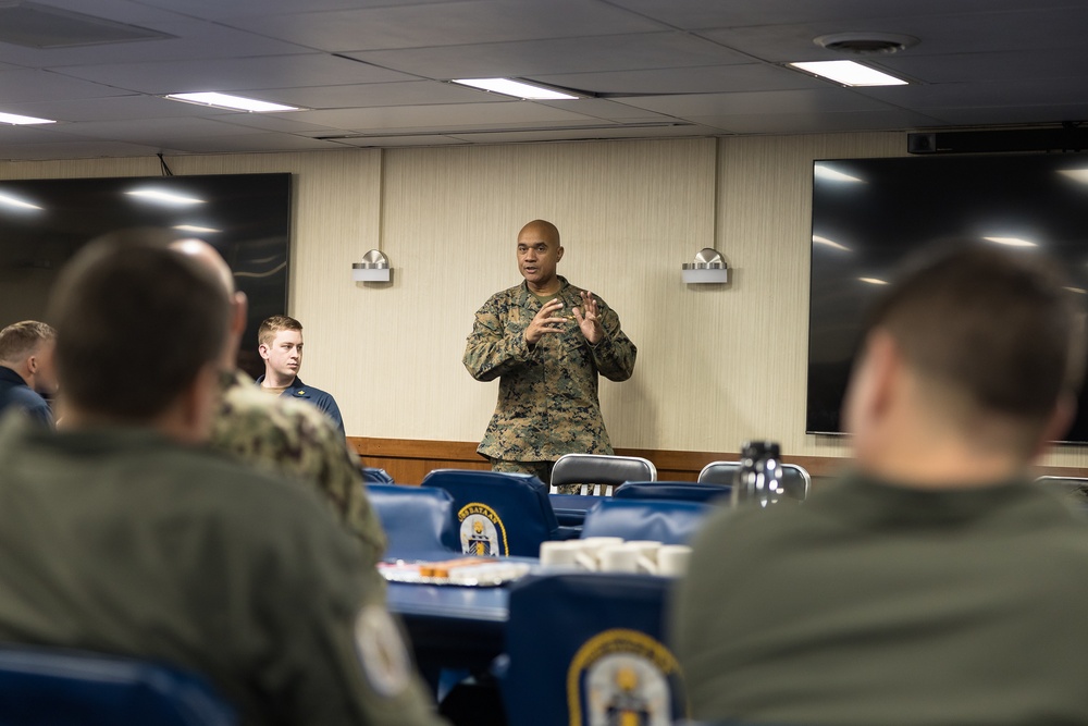 Lt. Gen. Cavanaugh Visits USS Bataan