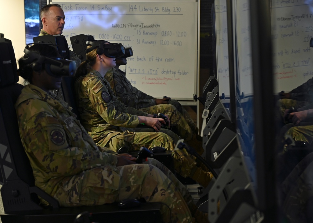 Team McChord Airmen experience pilot training at Columbus AFB