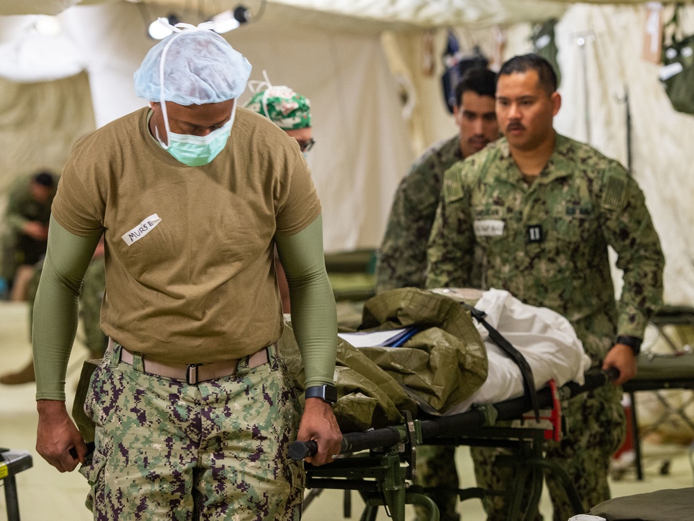 NMRTC San Diego and Expeditionary Medical Facility Bravo Sailors Participate in a Mass Casualty Exercise at Marine Corps Base Camp Pendleton