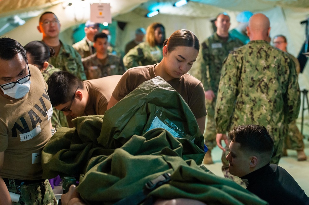 NMRTC San Diego and Expeditionary Medical Facility Bravo Sailors Participate in a Mass Casualty Exercise at Marine Corps Base Camp Pendleton