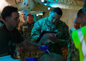NMRTC San Diego and Expeditionary Medical Facility Bravo Sailors Participate in a Mass Casualty Exercise at Marine Corps Base Camp Pendleton