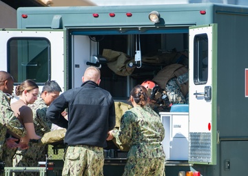 NMRTC San Diego and Expeditionary Medical Facility Bravo Sailors Participate in a Mass Casualty Exercise at Marine Corps Base Camp Pendleton