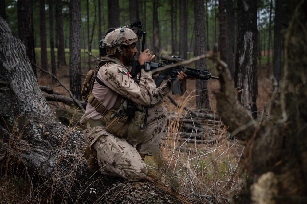 UAE and U.S. attack OPFOR in Tigerland during JRTC