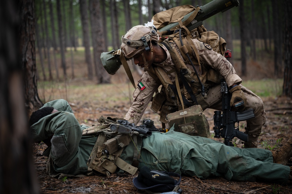 UAE and U.S. attack OPFOR in Tigerland during JRTC