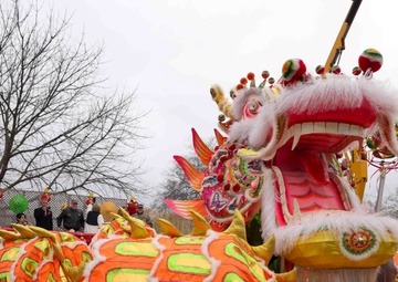 Beale Airmen bring life to the dragon of Maryville’s 143rd Bok Kai Parade