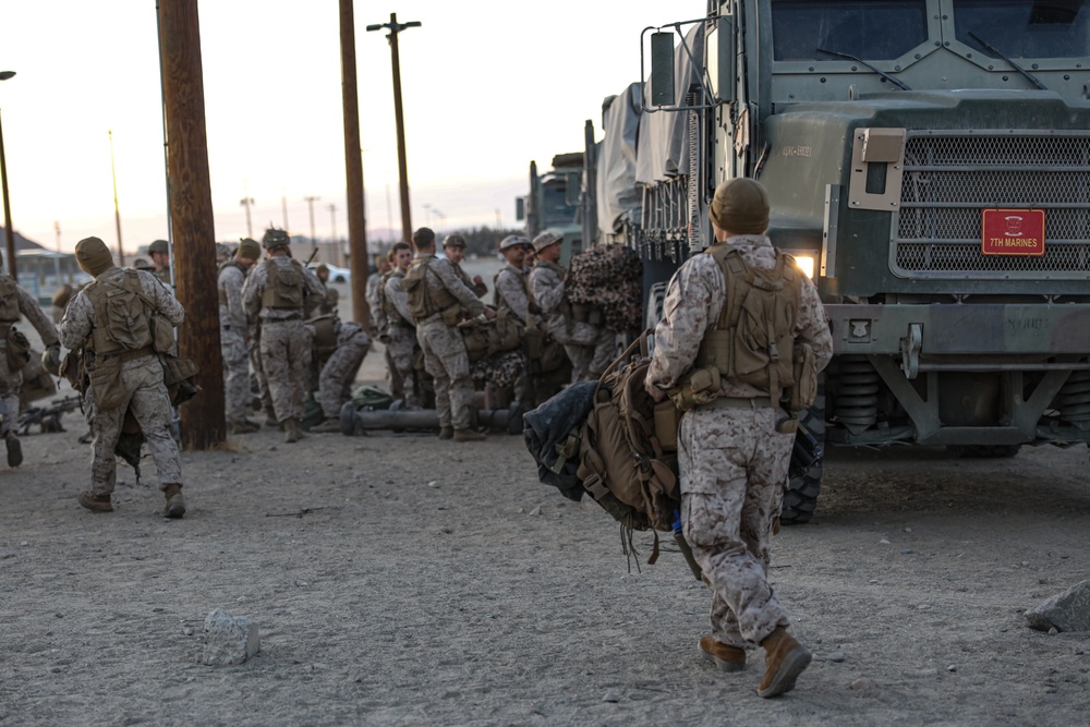 U.S. Marines with 2nd Battalion, 7th Marine Regiment participate in MWX