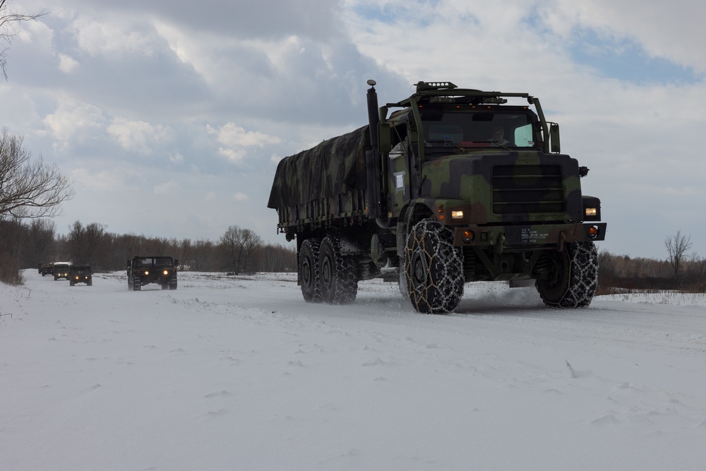 U.S. Marines with 2nd Landing Support Battalion Conduct Live Fire Machine Gun Range in Fort Drum