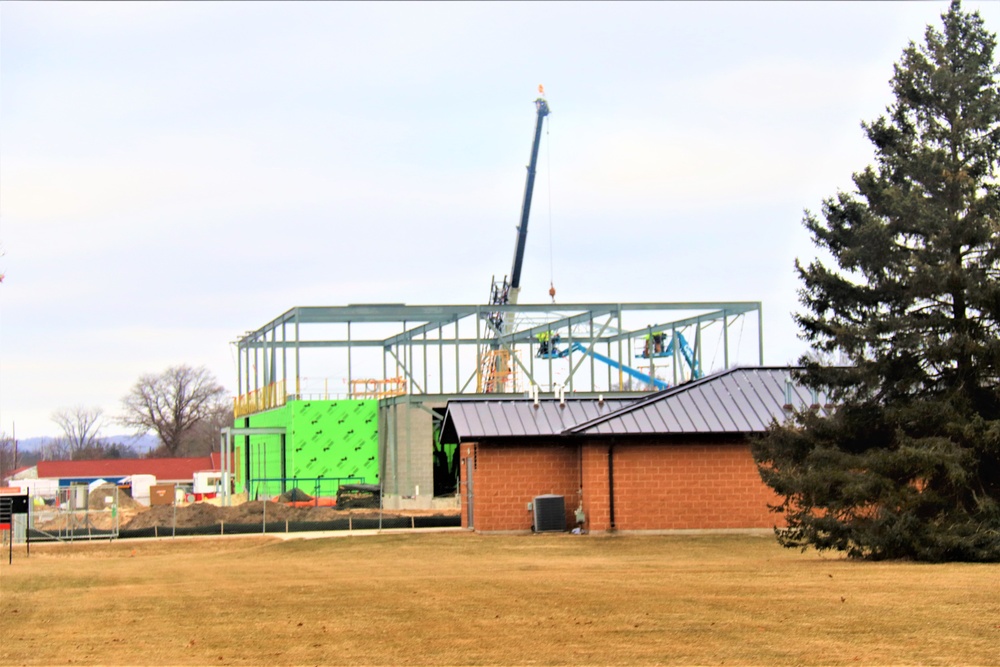 February 2023 construction operations of $11.96 million transient training brigade headquarters at Fort McCoy