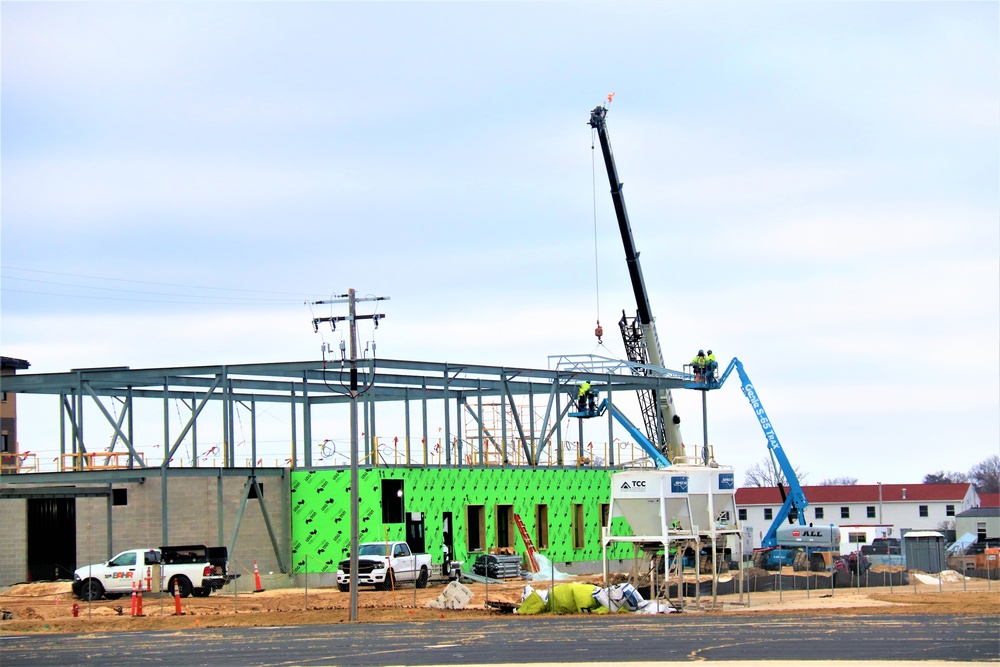 February 2023 construction operations of $11.96 million transient training brigade headquarters at Fort McCoy