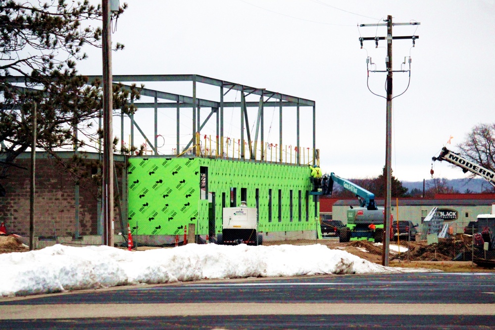February 2023 construction operations of $11.96 million transient training brigade headquarters at Fort McCoy
