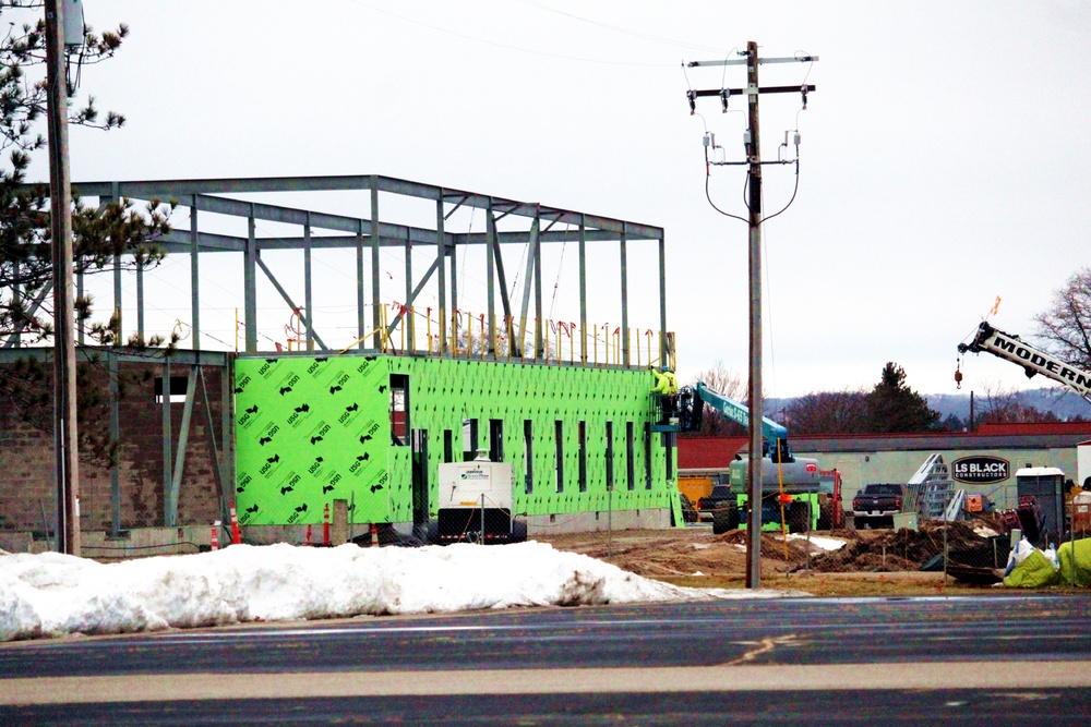 February 2023 construction operations of $11.96 million transient training brigade headquarters at Fort McCoy