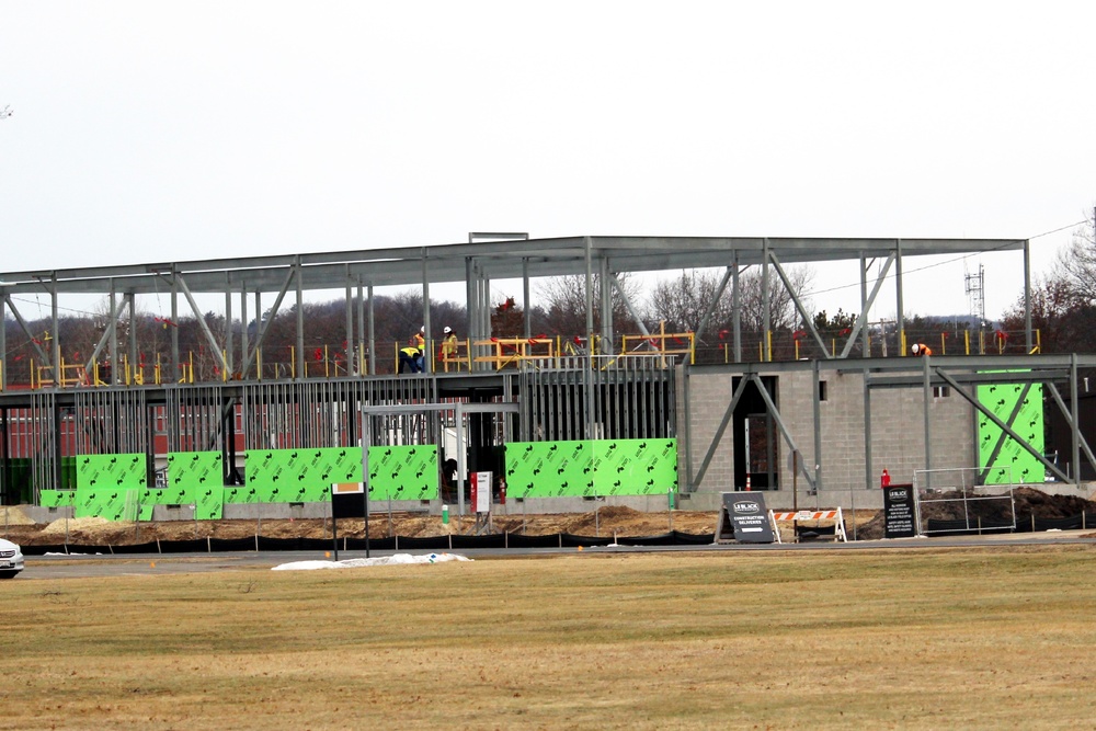 February 2023 construction operations of $11.96 million transient training brigade headquarters at Fort McCoy