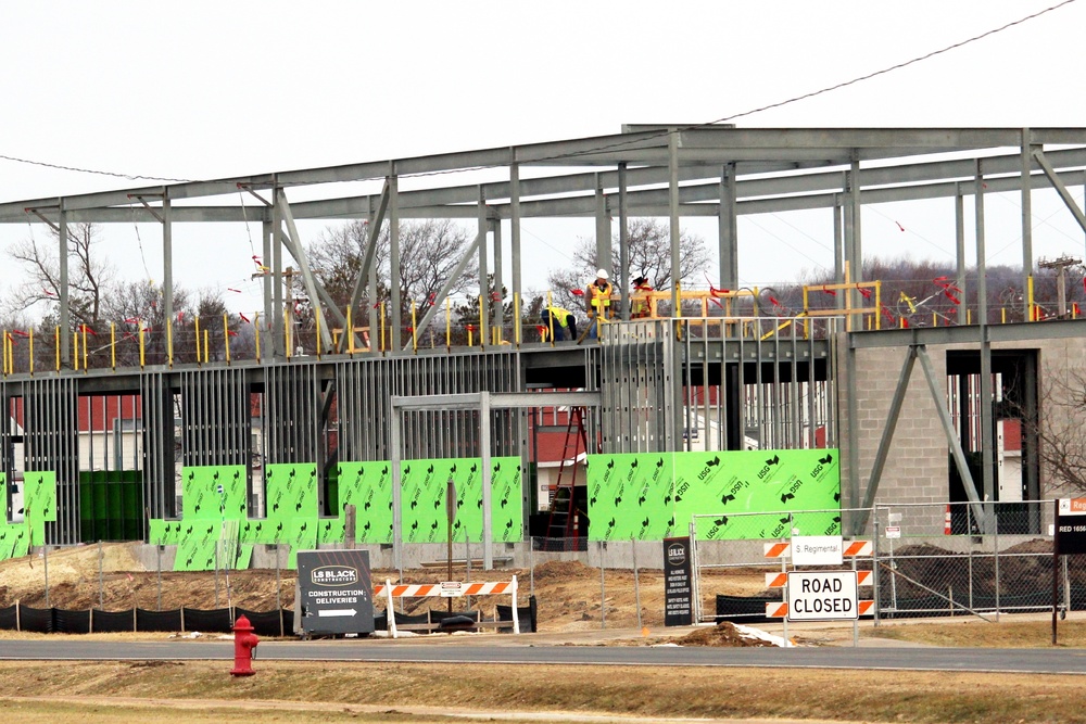 February 2023 construction operations of $11.96 million transient training brigade headquarters at Fort McCoy