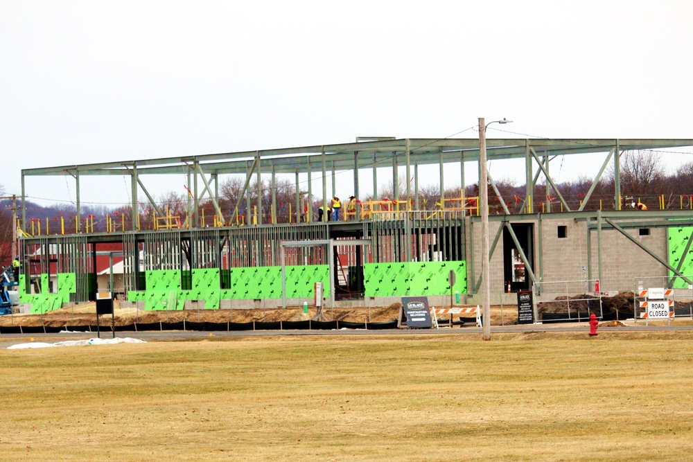 February 2023 construction operations of $11.96 million transient training brigade headquarters at Fort McCoy