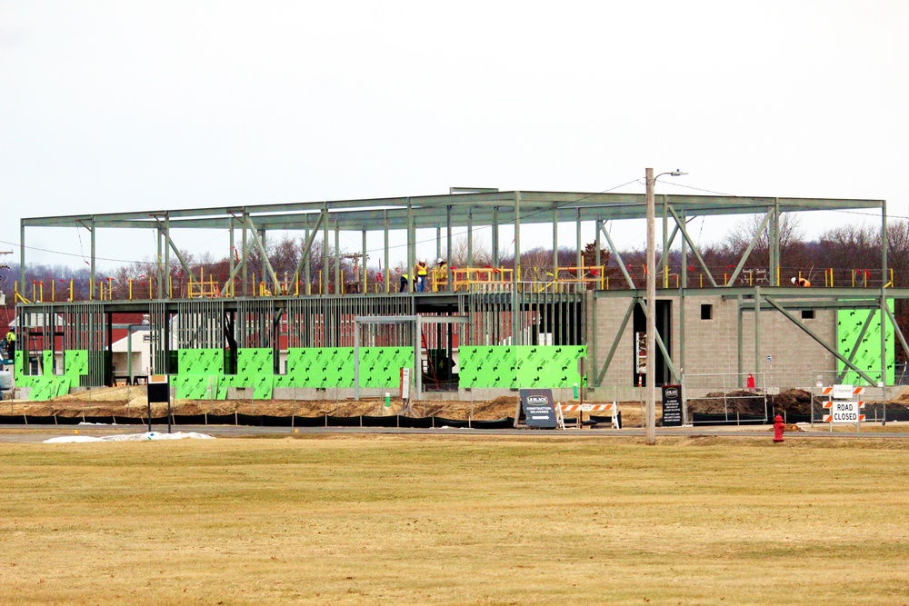 February 2023 construction operations of $11.96 million transient training brigade headquarters at Fort McCoy