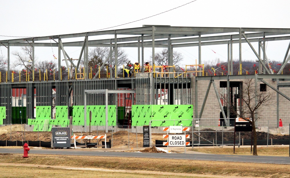 February 2023 construction operations of $11.96 million transient training brigade headquarters at Fort McCoy