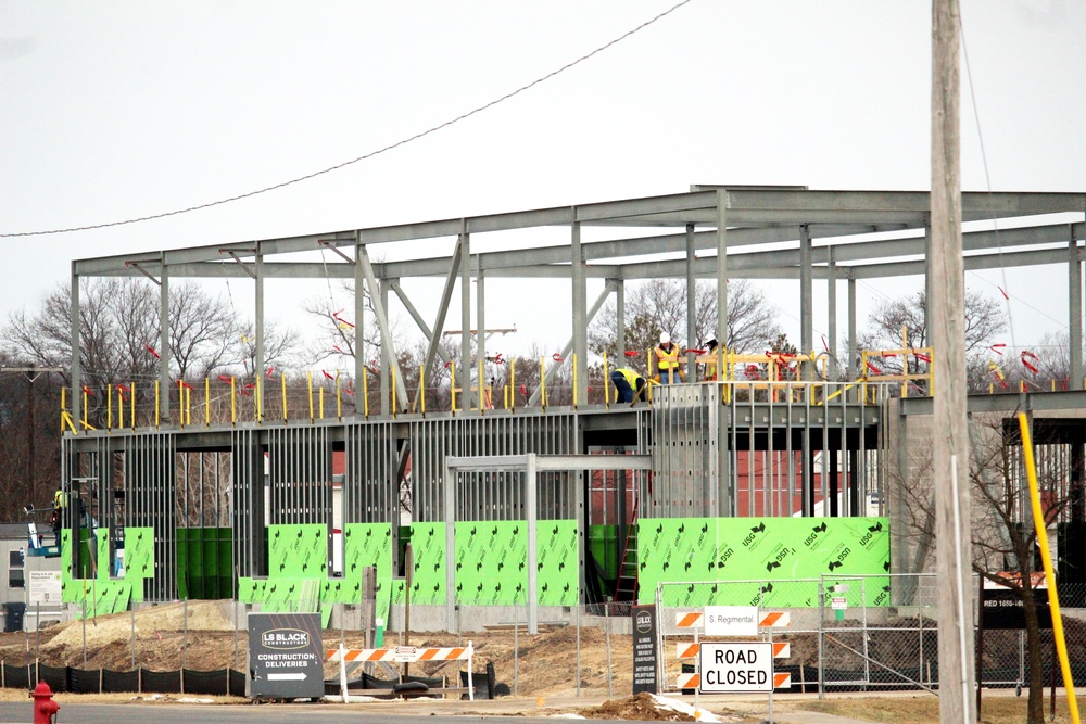 February 2023 construction operations of $11.96 million transient training brigade headquarters at Fort McCoy