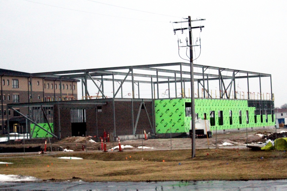 February 2023 construction operations of $11.96 million transient training brigade headquarters at Fort McCoy